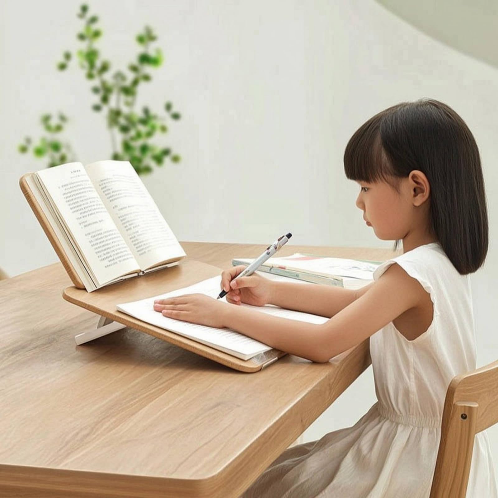 Atril Madera Ergonómico Soporte Multiusos Mueble para Dormitorio, Madera Original