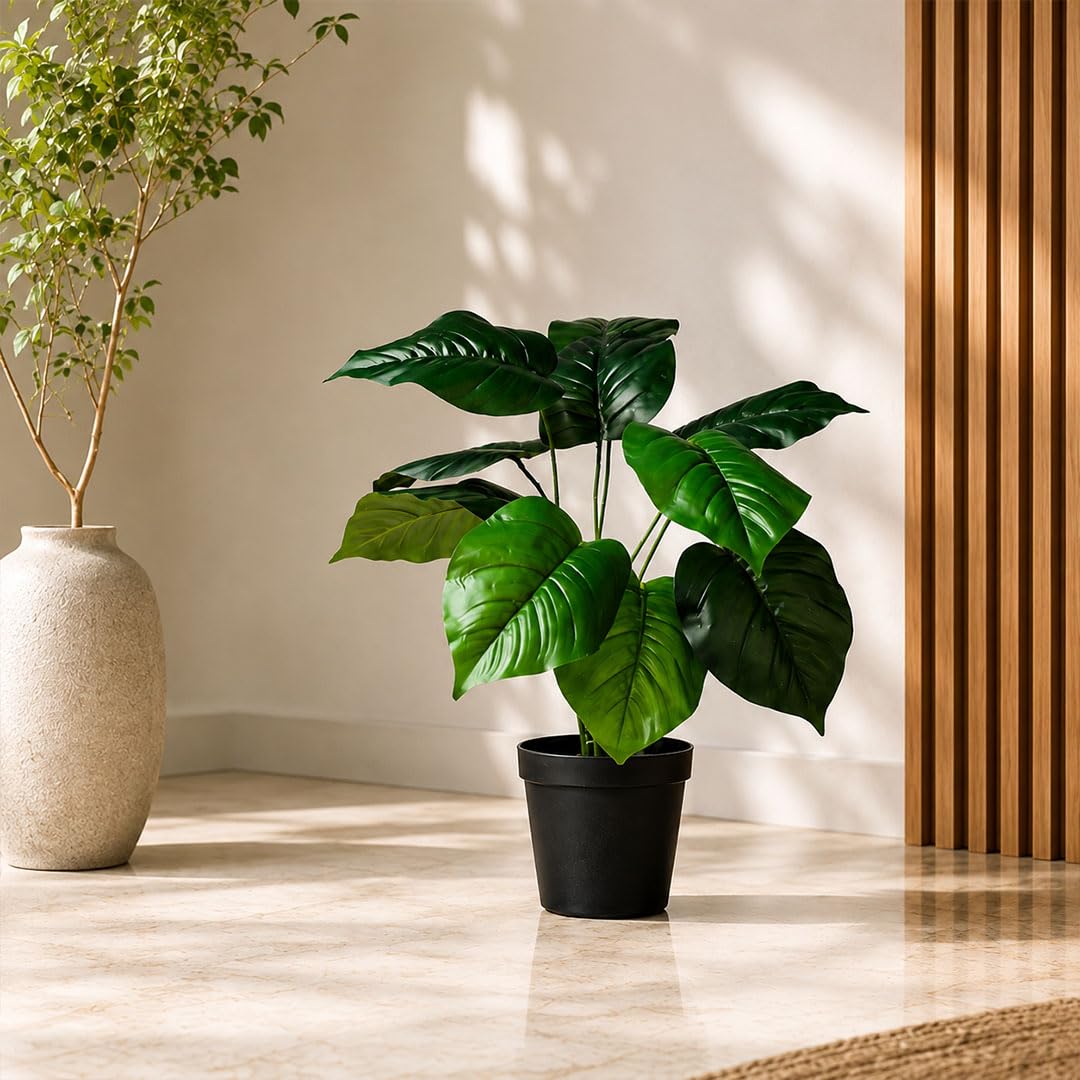 Blooming Floret Dieffenbachia Plant - Artificial Tropical Decor -9