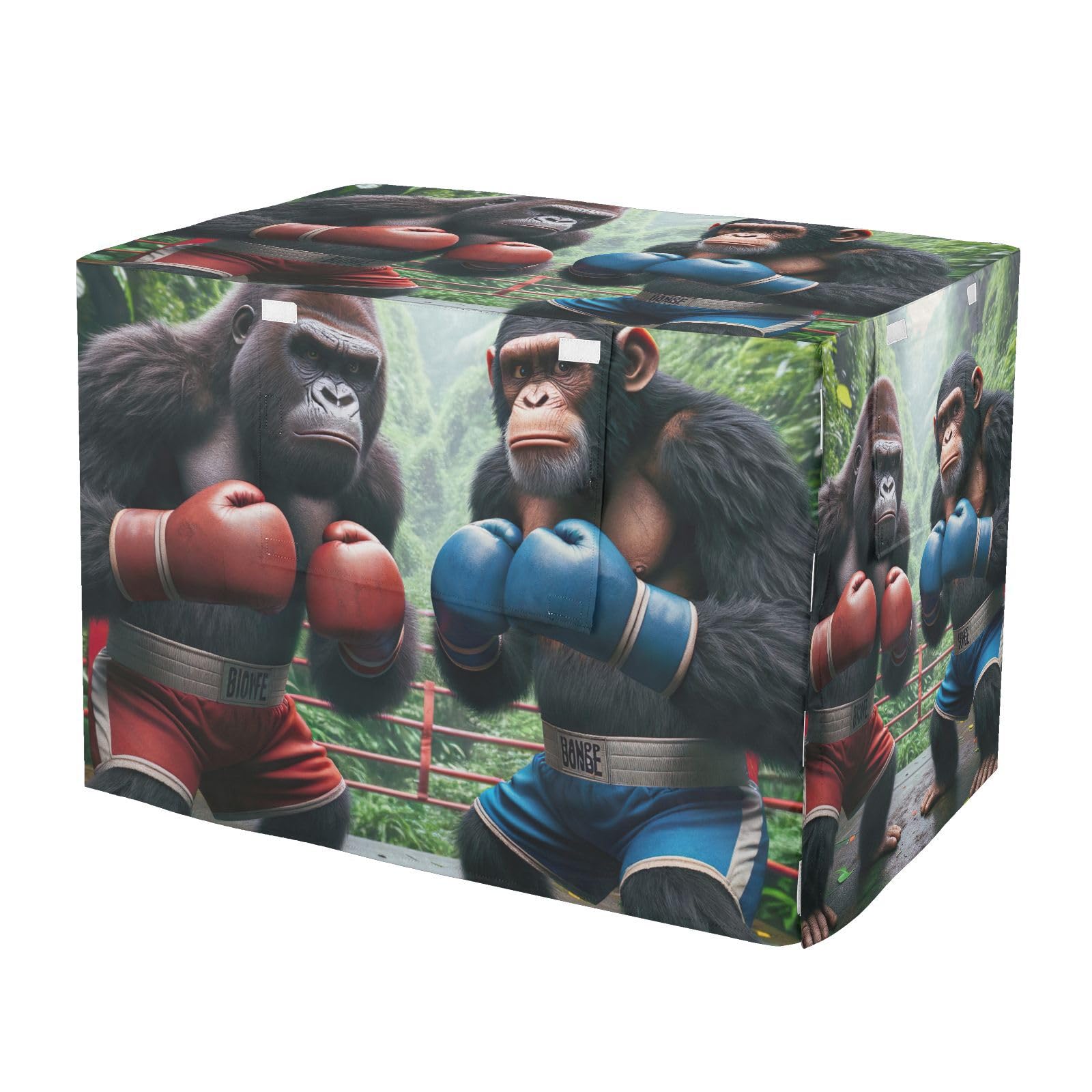 Housse de cage pour chien de boxe grand format avec rideaux enroulables Apes
