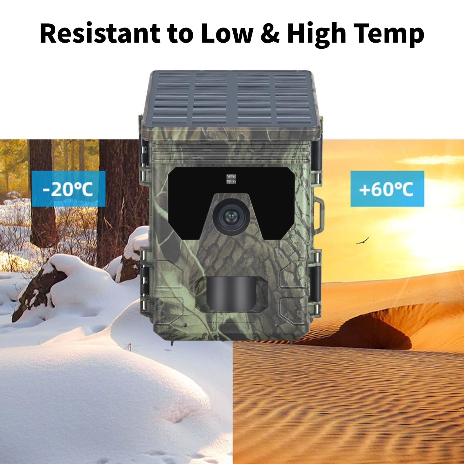 Diyeeni Caméra de Suivi WiFi 4K 50 MP Carte SD 256 Go, Caméra de Jeu avec Vision Nocturne, Déclencheur de Mouvement 0,05 S, étanche IP65, 30,5 M, LED Infrarouges sans Lueur pour la
