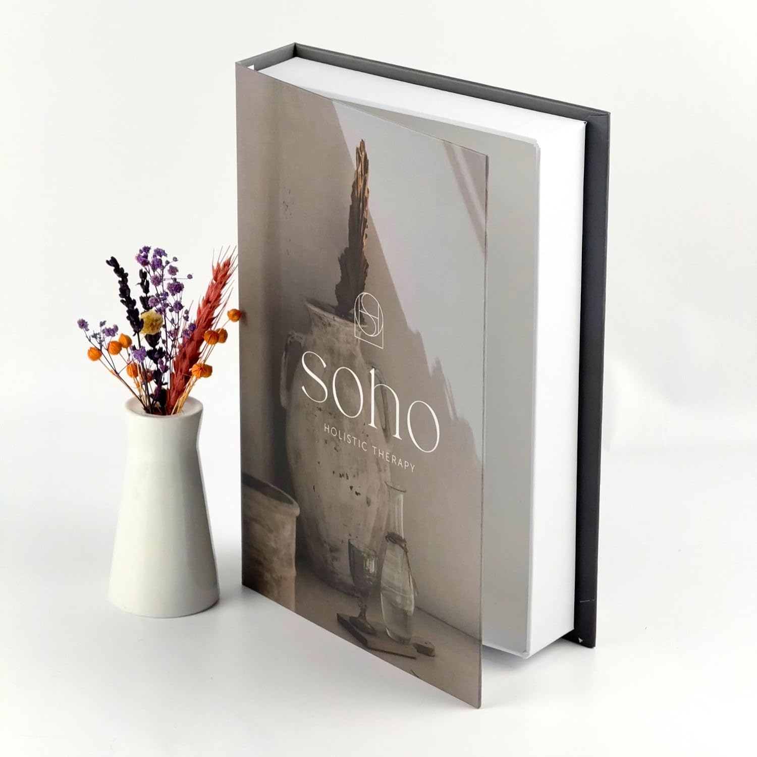 Bak Gel Al Kitap Görünümlü Dekoratif Kutu, Iskandinav Tarzı Kitap Şeklinde Saklama Kutusu, Ev Dekorasyonu, Modern Ev Dekorasyon Soho