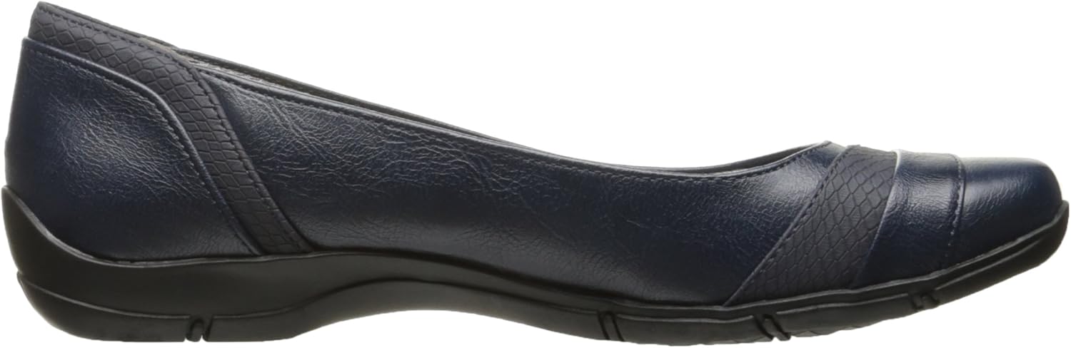 LifeStride Women's, Dig Flat 6.5 Wide Navy Kylie