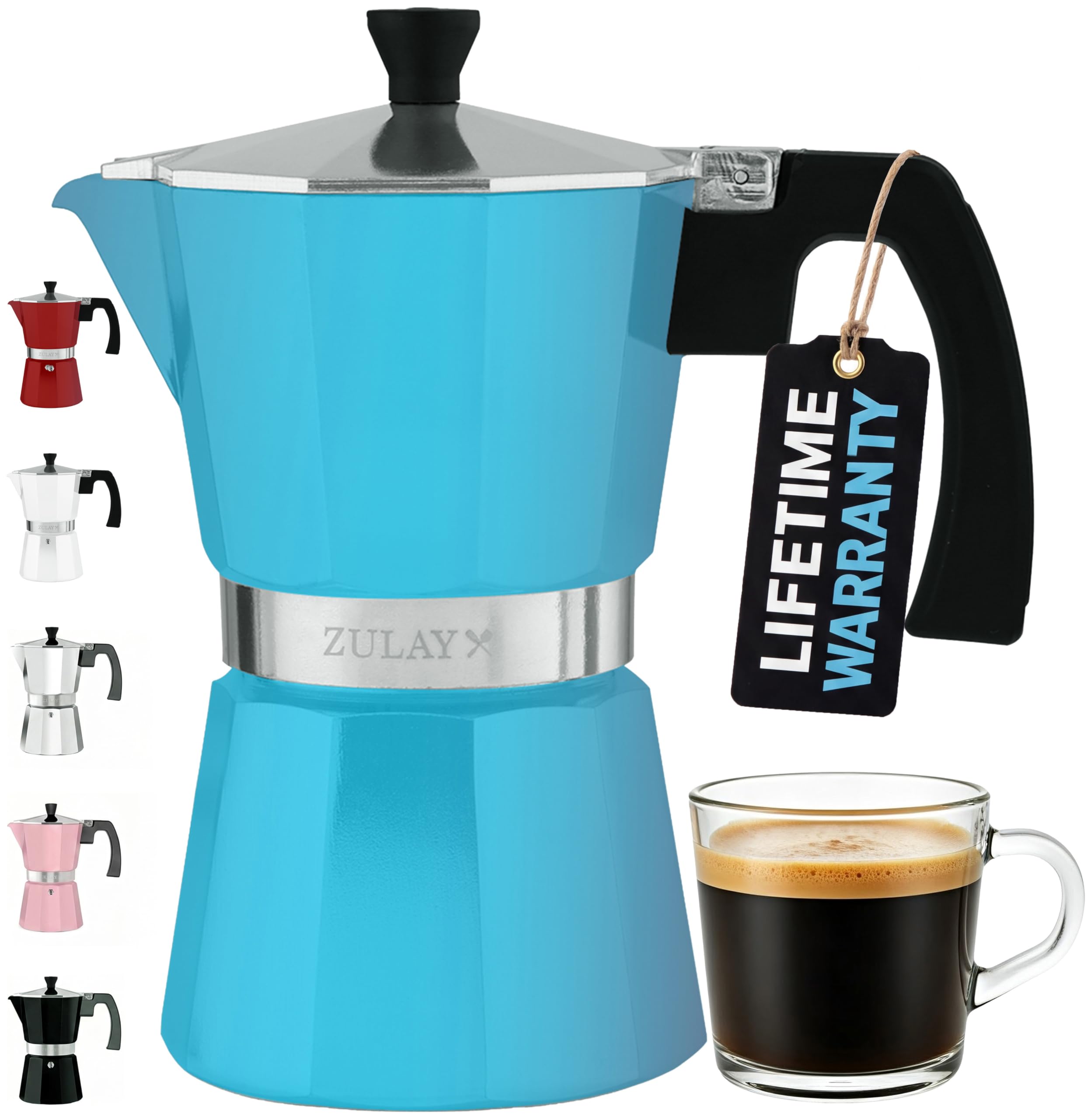 Amazon.com: Zulay Premium Moka Pot Espresso - Leak-Proof Stovetop