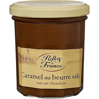 2 Glasses Caramel au Beurre Sal  Reflets De France le Bocal de 210 g Salted Butter Caramel