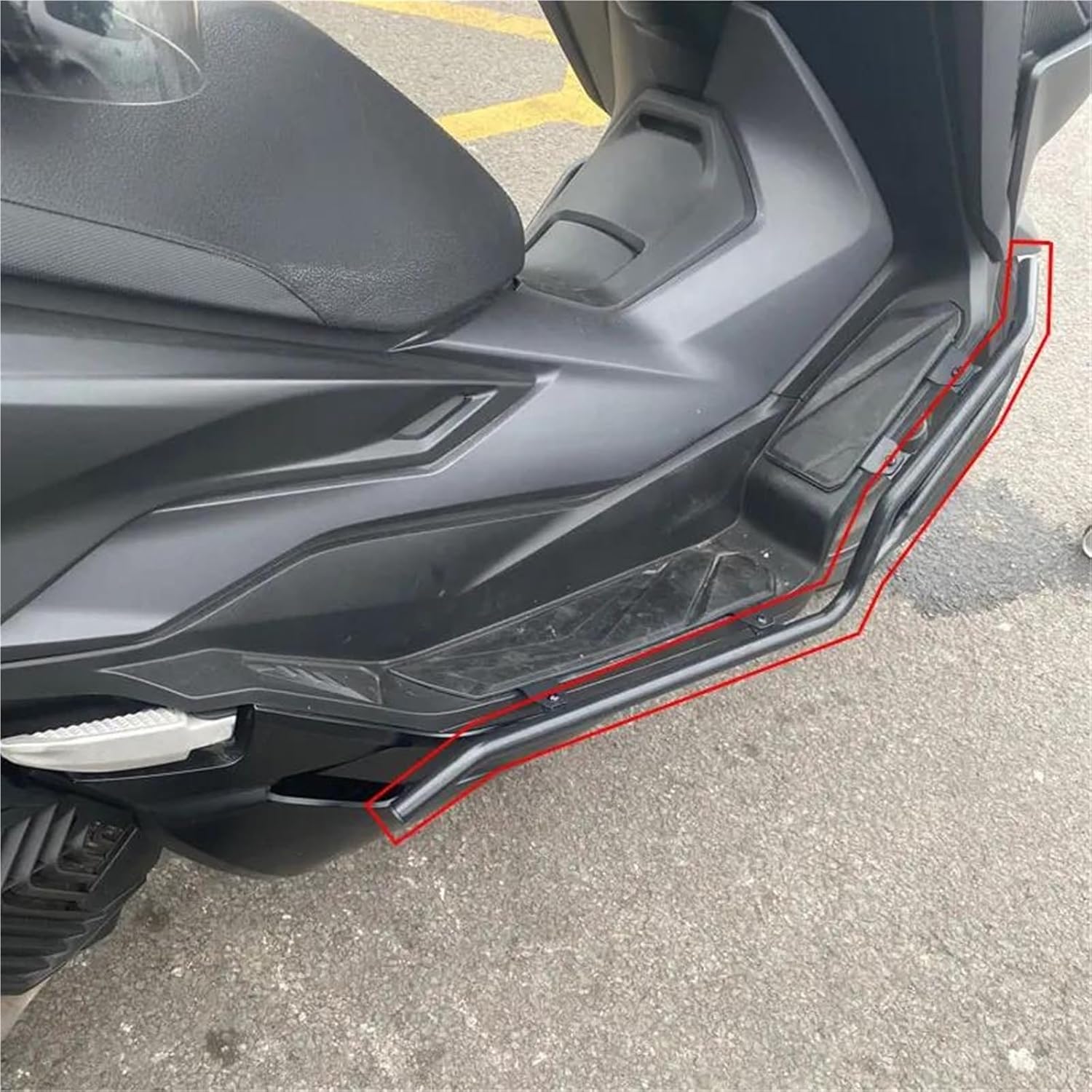Motorcycle Leg Protection Motorcycle Highway Engine Guard Bumper Crash Bars Stunt Cage Frame Protector for Forza350 NSS350 NSS300 2021 2022 2023(Black)