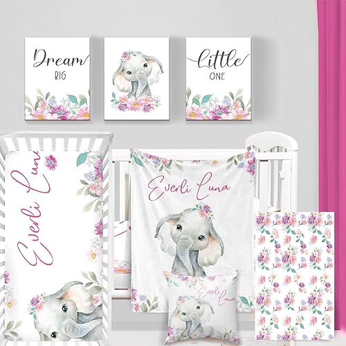 Juego de ropa de cama personalizado para cuna de bebé, juego de 5 piezas para cuna de bebé, diseño de dibujos animados, manta cómoda, sábana para