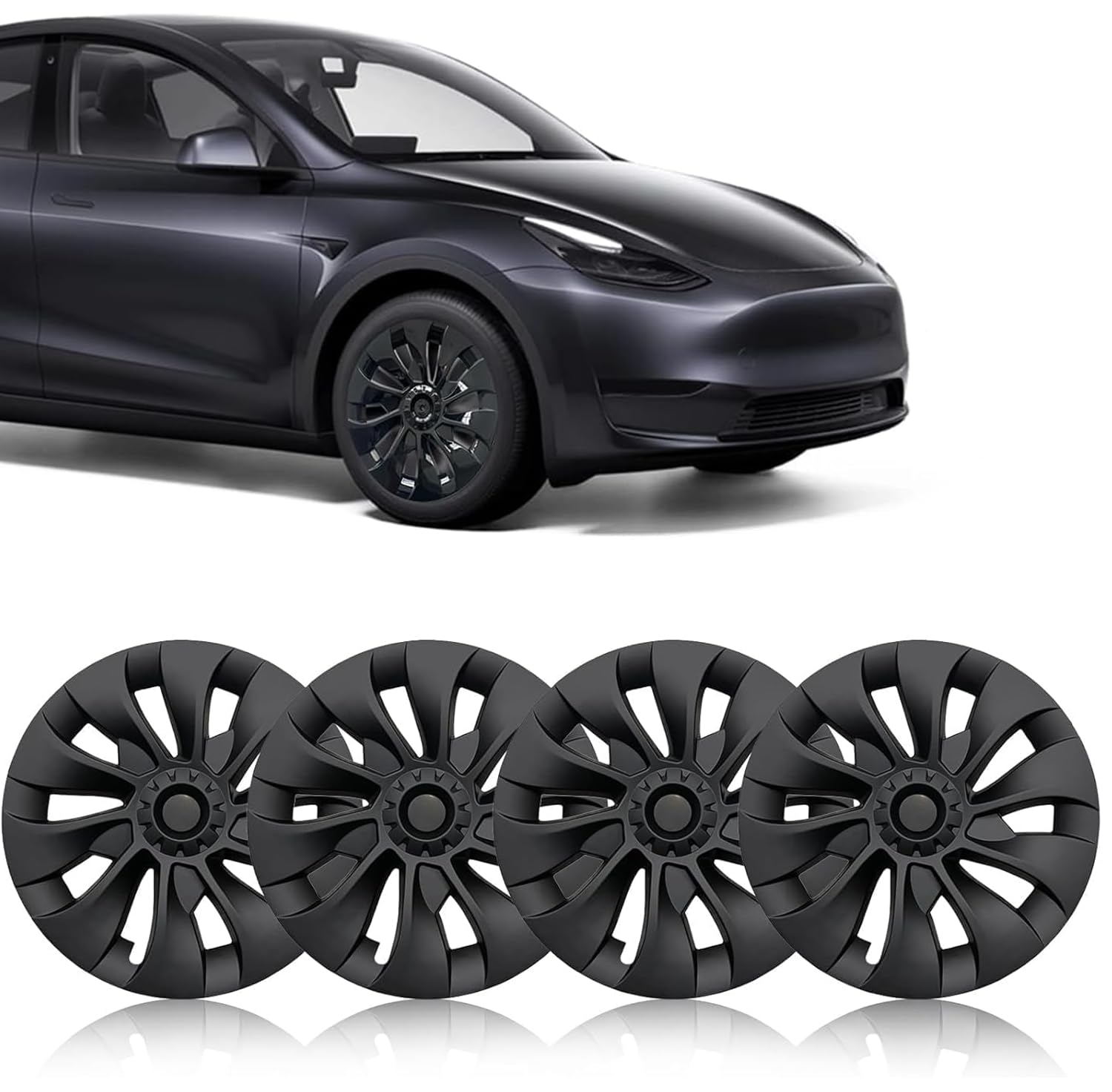 4Pcs 18 Inch Wheel Hubcaps for Tesla Model 3