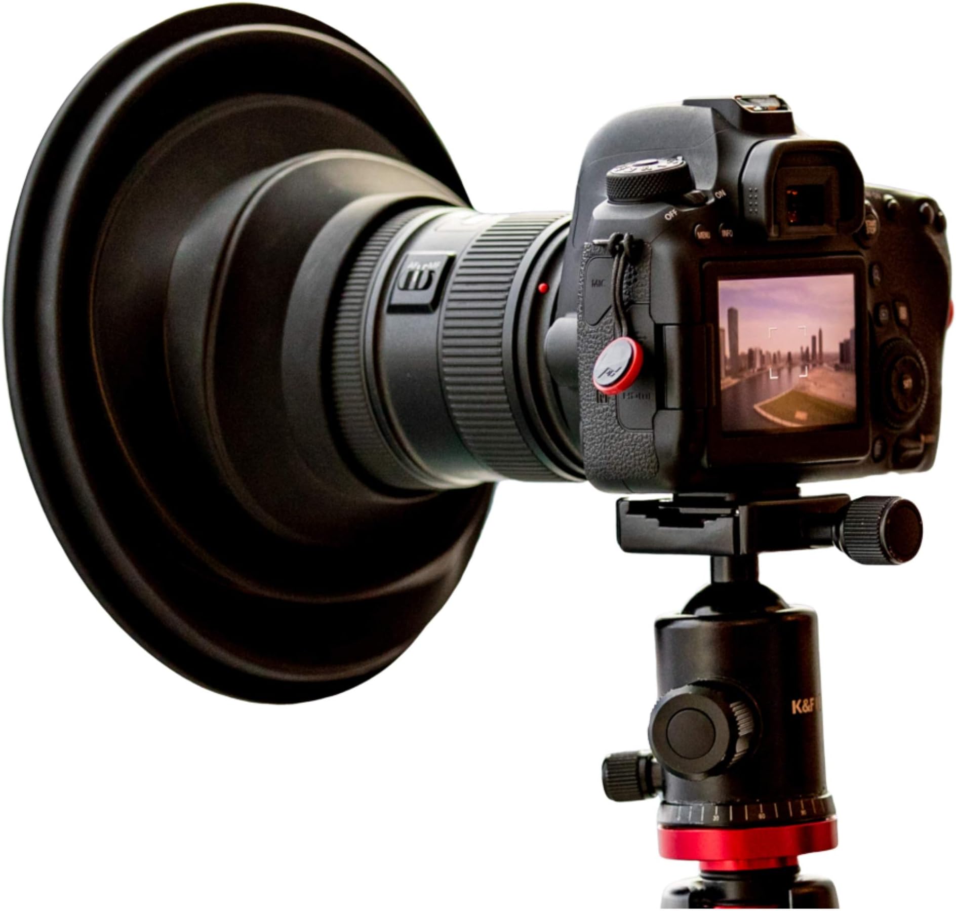 Original ULHgo Ultimate Lens Hood - DSLR Camera Lens Anti Reflection Camera Accessory - Foldable Rubber Lens Protector - Fits 49mm - 82mm Lens Filter Thread - Photography Gifts - From Kickstarter