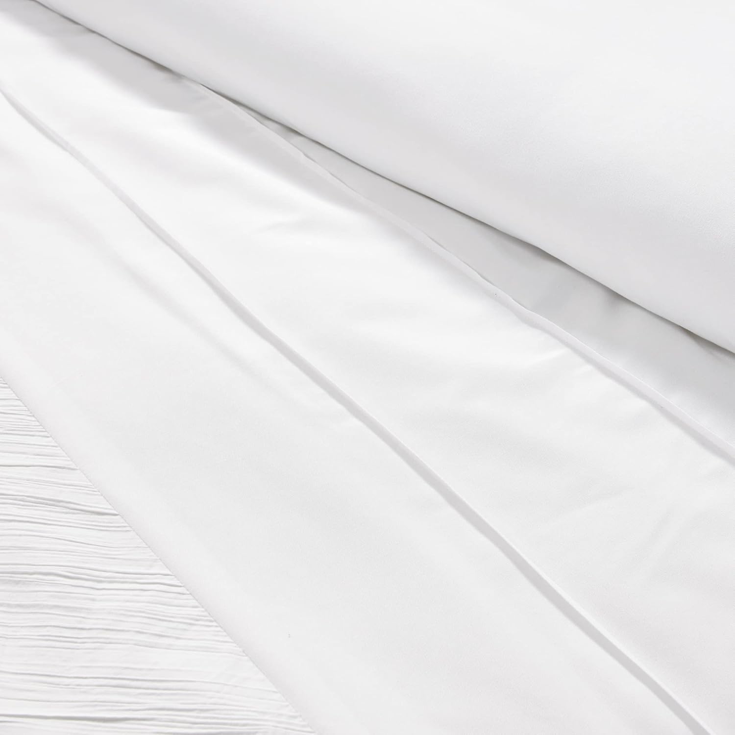 Chezmoi Collection Sara 7-Piece White Embroidered Comforter Set King Size - Textured Geometric Stripe Lightweight Bedding for All Season