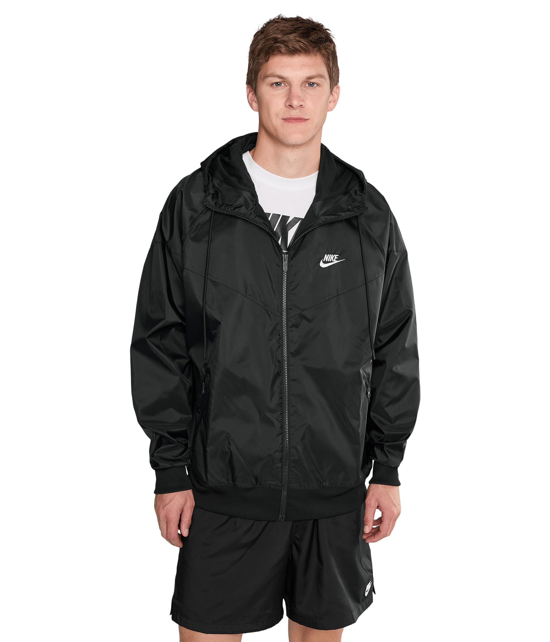 Nike Men's Black Sportswear Windrunner Hooded Jacket in Size L, Sports Direct