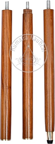 Miniatura 7 de Humaira Nautical Bastón de madera estilo victoriano con mango de latón vintage