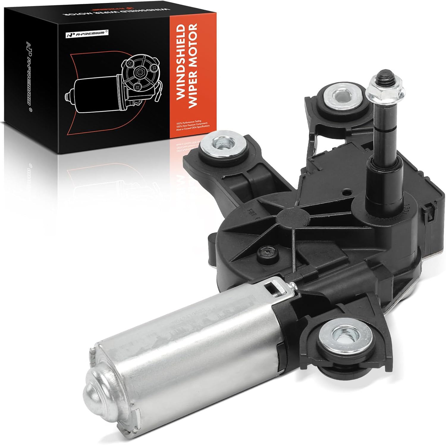 A-Premium Rear Windshield Wiper Motor Compatible with Volkswagen Golf, GTI, 2010 2011 2012 2013, 4-Pin, Replace# 5K6955711B, 5K6955711C