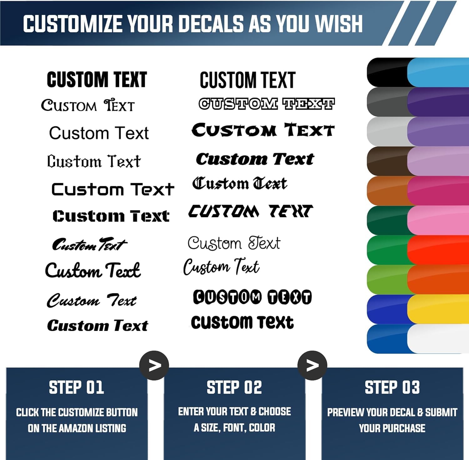 Sun Visor Strip Windshield Banner Vinyl Premium Decal Different - Foto 5