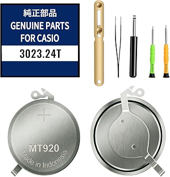 3023.24T Battery for Seiko Watch 3023-24T Panasonic Solar Rechargeable Battery for Seiko Calibers V172, V174, V175 Seiko MT920 Replacement