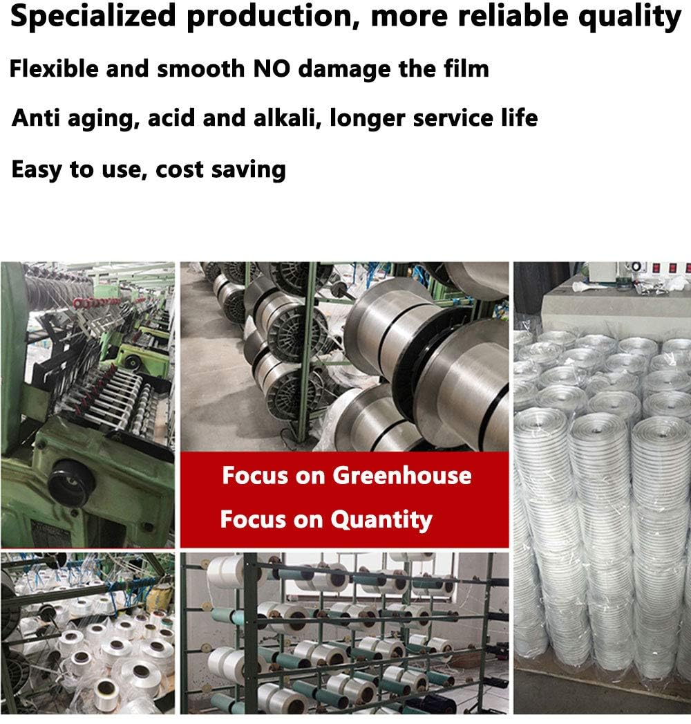 Pull Tape 3/4" - 1000 ft. Mule Tape | Webbing Strap | Flat Rope 100% Polyester, 1800 lbs Break Strength Heavy Duty & UV Resistant, Wind Straps for Greenhouse