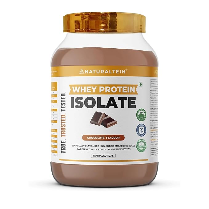 NATURALTEIN Natural whey Protein, Isolate Chocolate NATURALTEIN Natural whey Protein, Isolate Chocolate