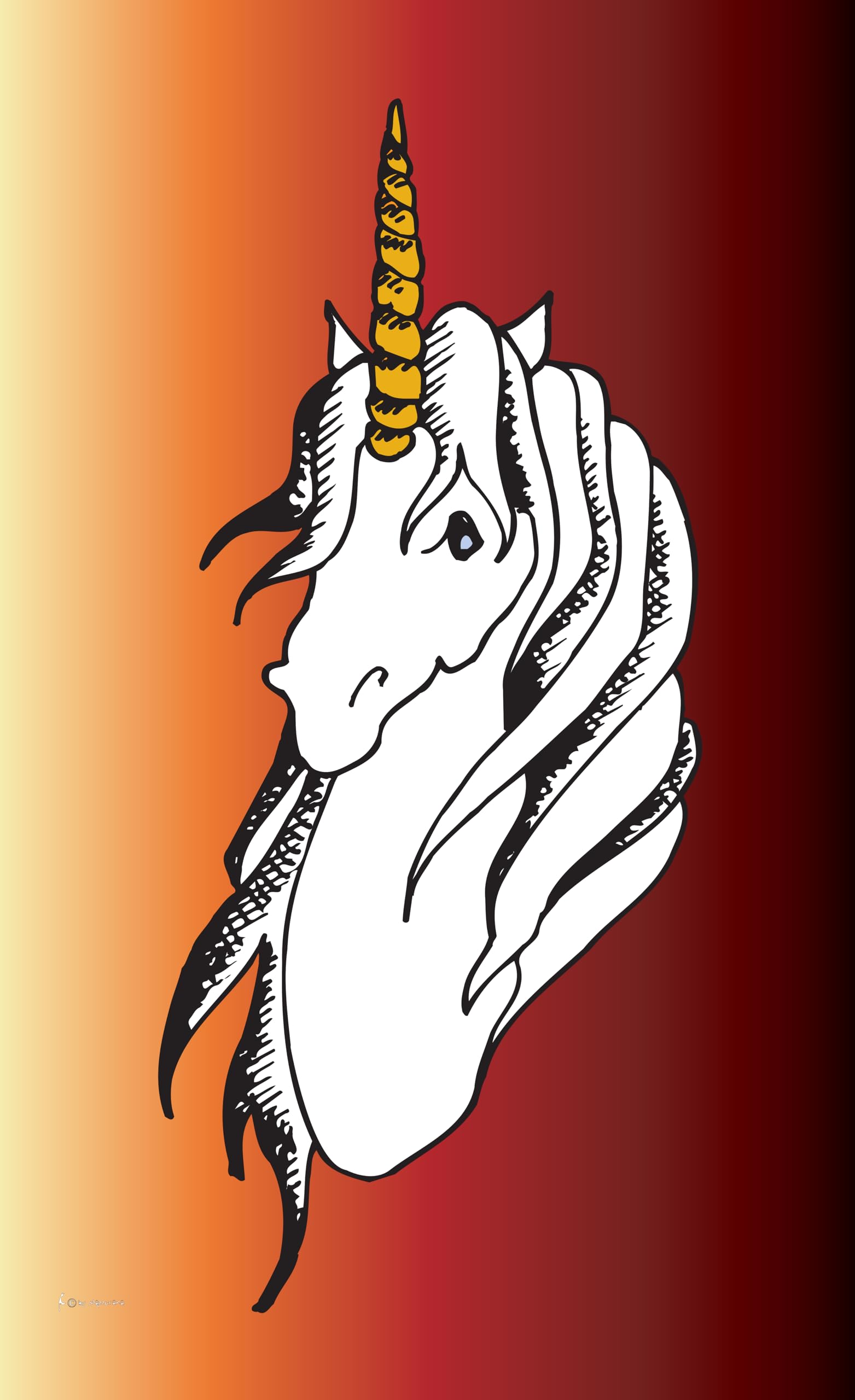 Drapeau licorne et drapeaux fantaisie enfants 30 x 20