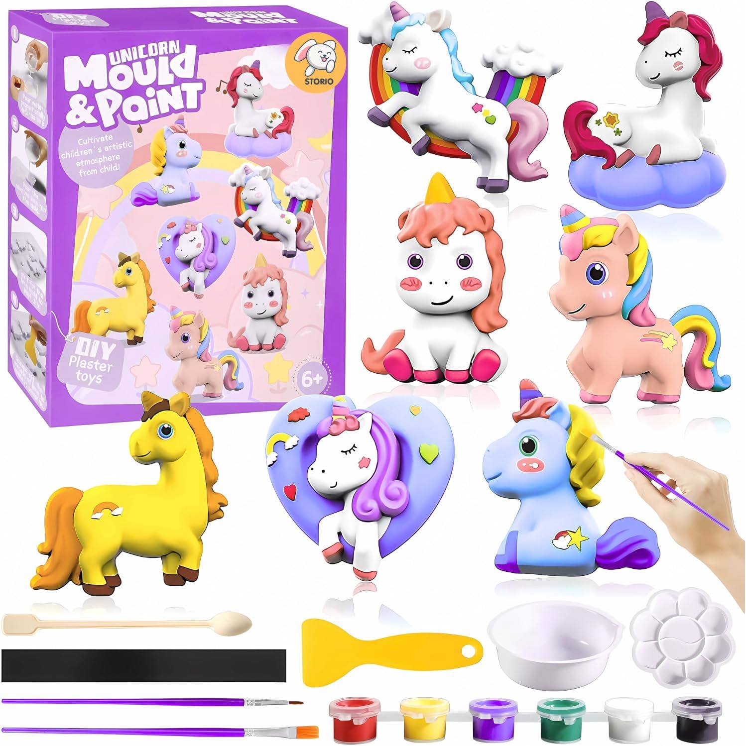 Buy Storio Toys DIY Mould and Paint Craft kit - Unicorn | Kids DIY ...