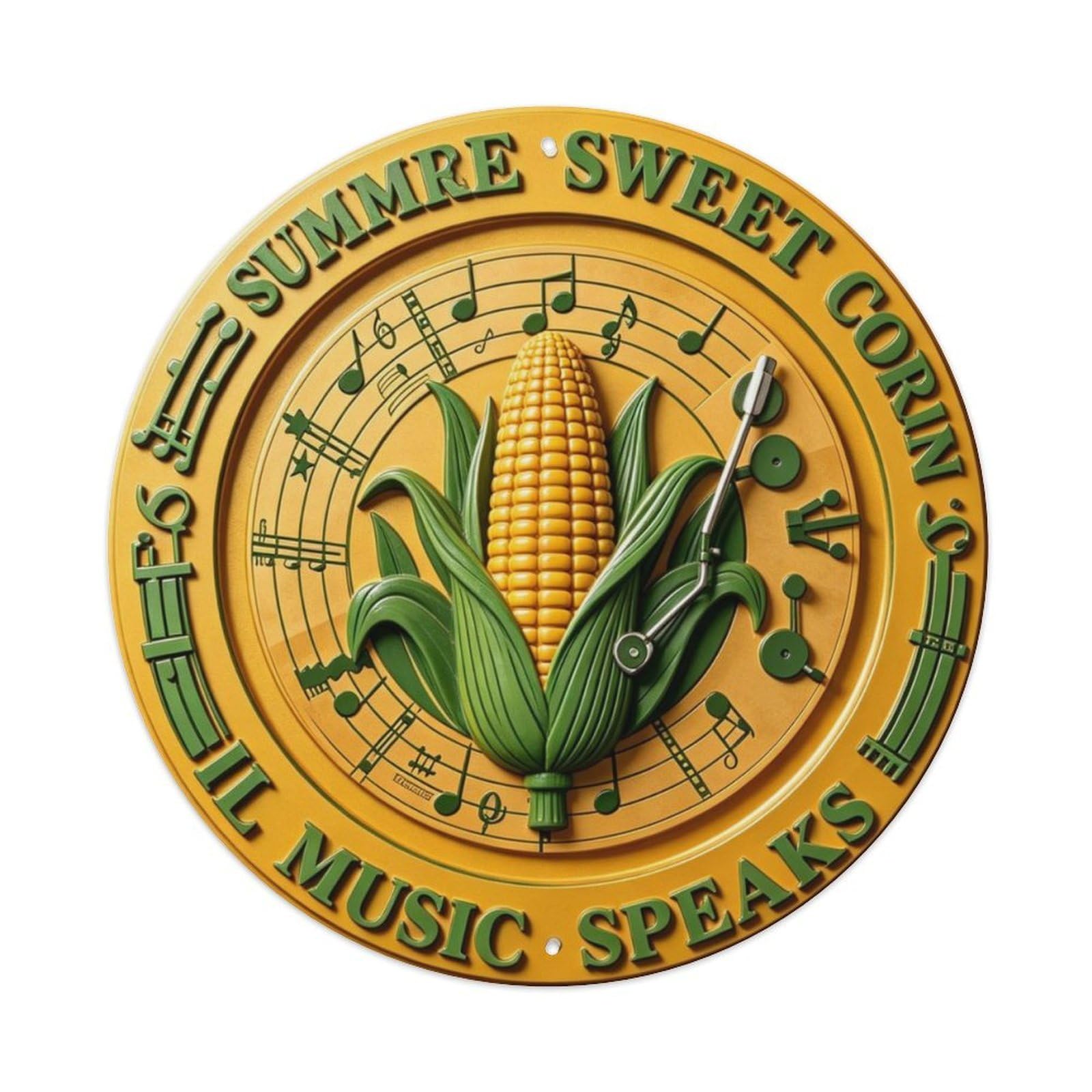 Summer Sweet Corn Metal Tin Sign Plaque