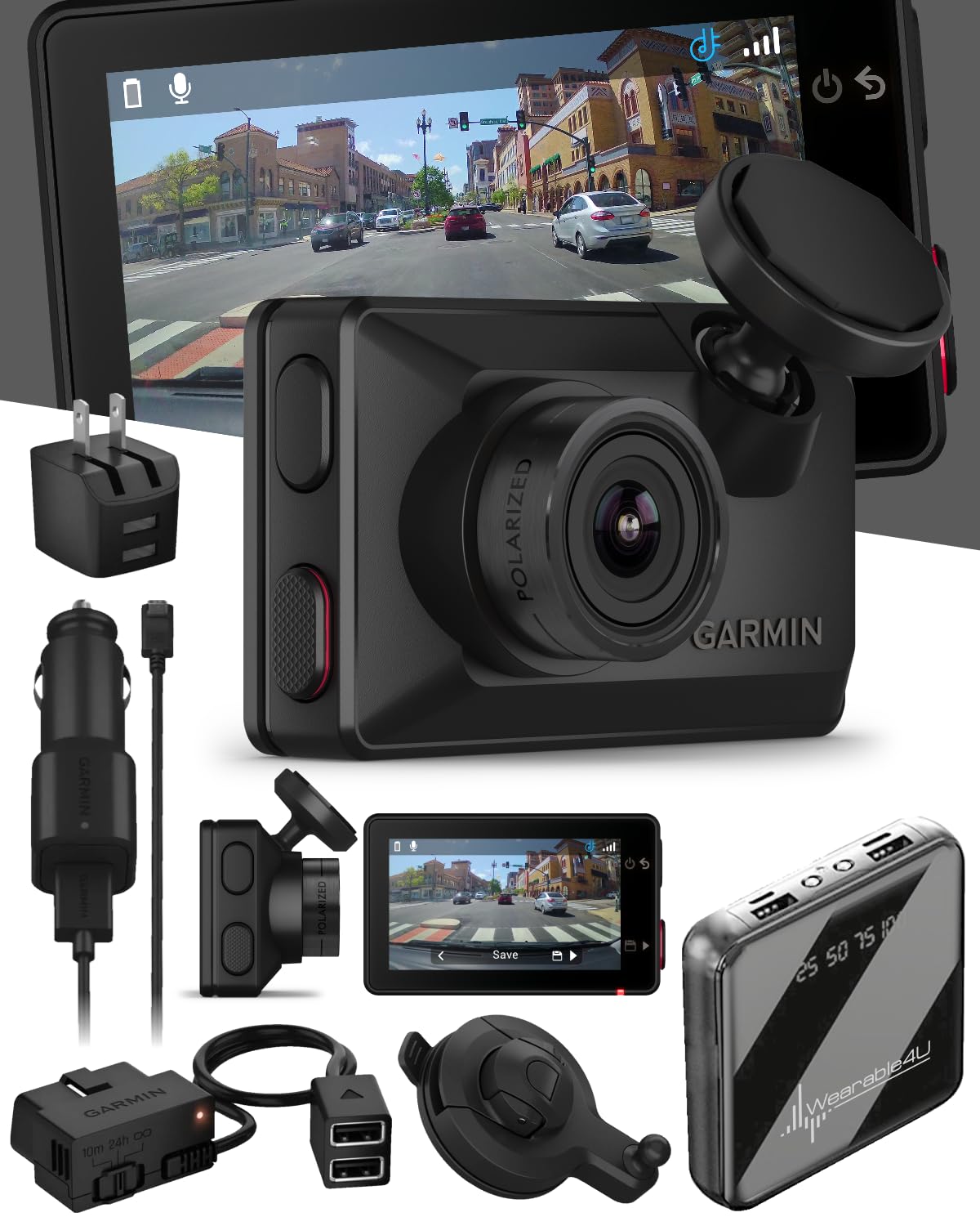 Garmin Dash Cam X310 4k Ultra HD Touchscreen Built in Clarity Polarizer GPS 2 4 Display Automatic Recording