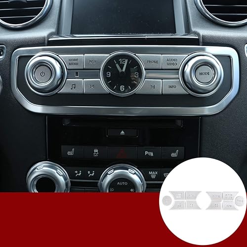 YIWANG - Juego de 10 botones para consola de coche, multimedia, para Land Rover Range Rover Sport, Discovery 4 LR4 2010 2011