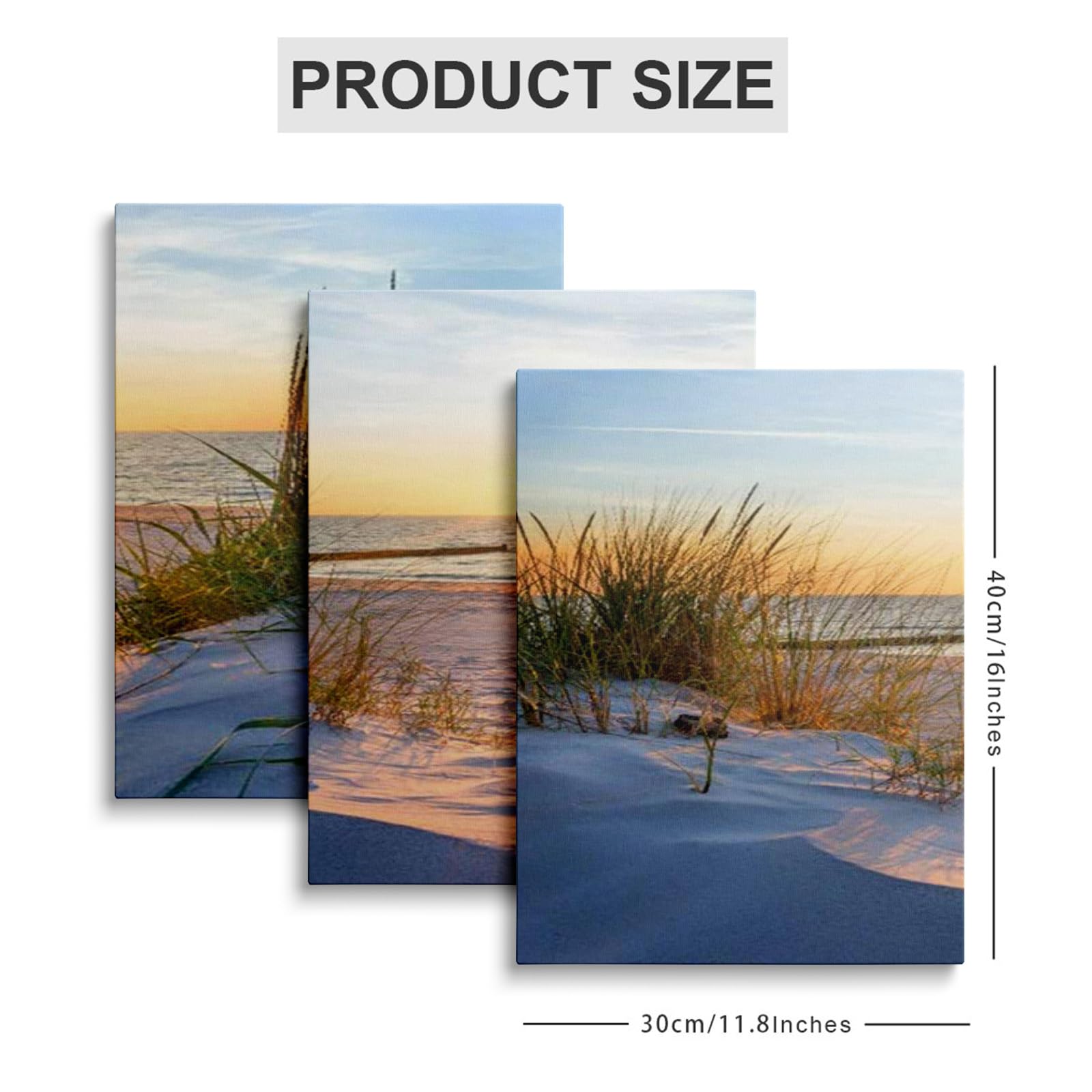 prinfantasy Wall Decor Fashion Picture Walls Arts Fashionable Pictures Strand Sunset Home Decorations Landscape Prints Paintings For Bedroom Bathroom Decor 1101 - Image 2