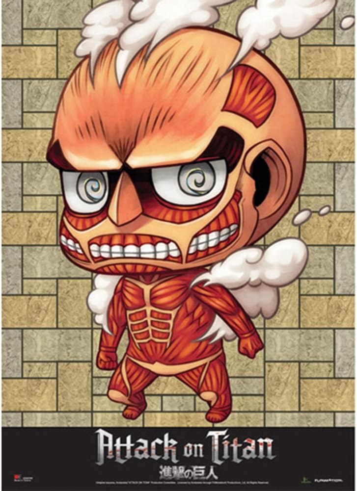 Attack On Titan SD Collosal Titan Wall Scroll