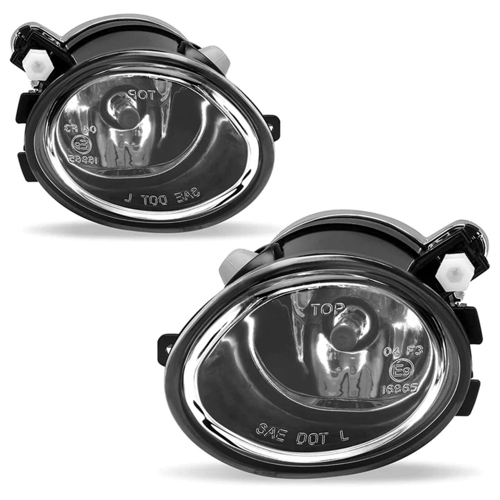 Luces Antiniebla Coche Compatible con E46 para M3 2001 2002 2003 2004 2005 2006 Delantero Automóvil Lámpara Antiniebla Izquierda Derecha Conjunto Luces Antiniebla OEM: 63177894017 63177894018