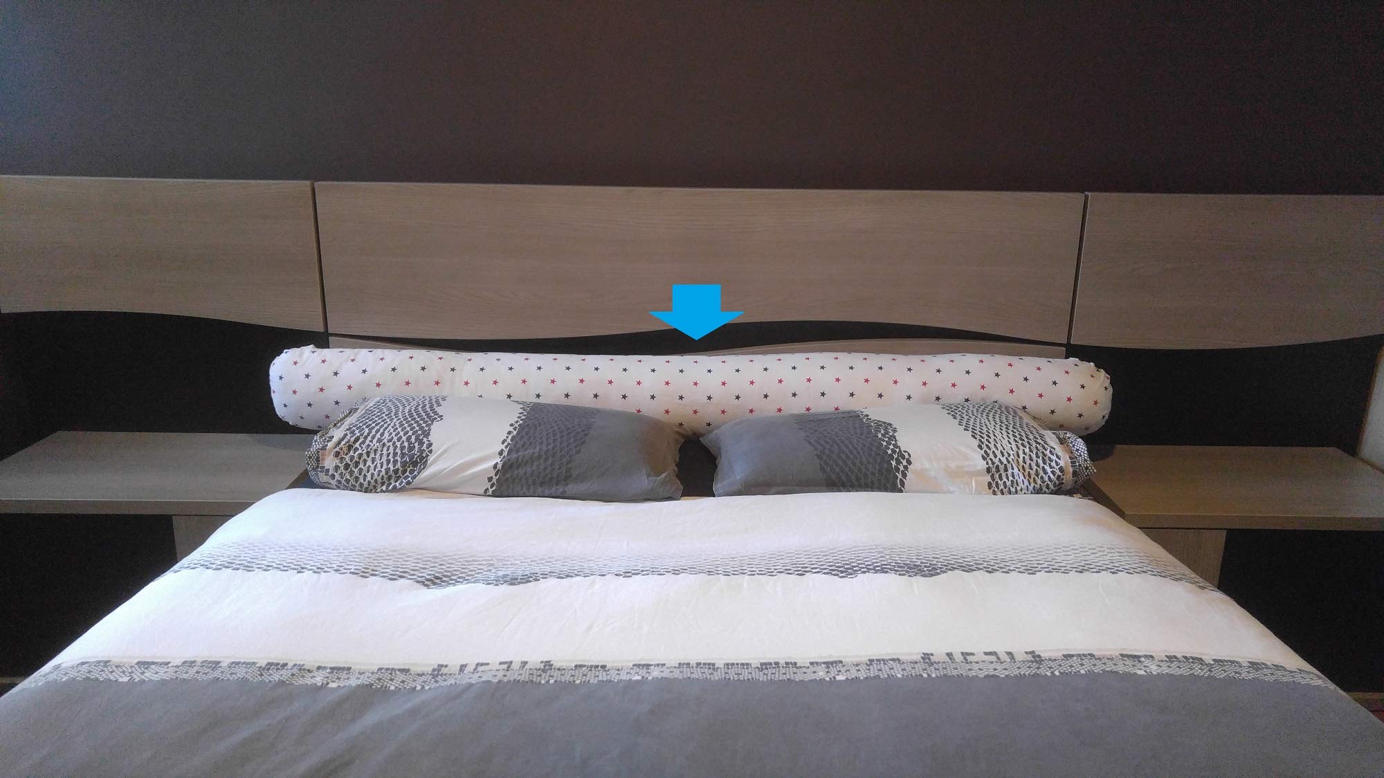 Vizaro - Cojín Lactancia y Dormir Embarazo - Maternal - 190cm - Almohada para Dormir de Lado - Funda 100% Algodón Premium - Hecho UE, OekoTex