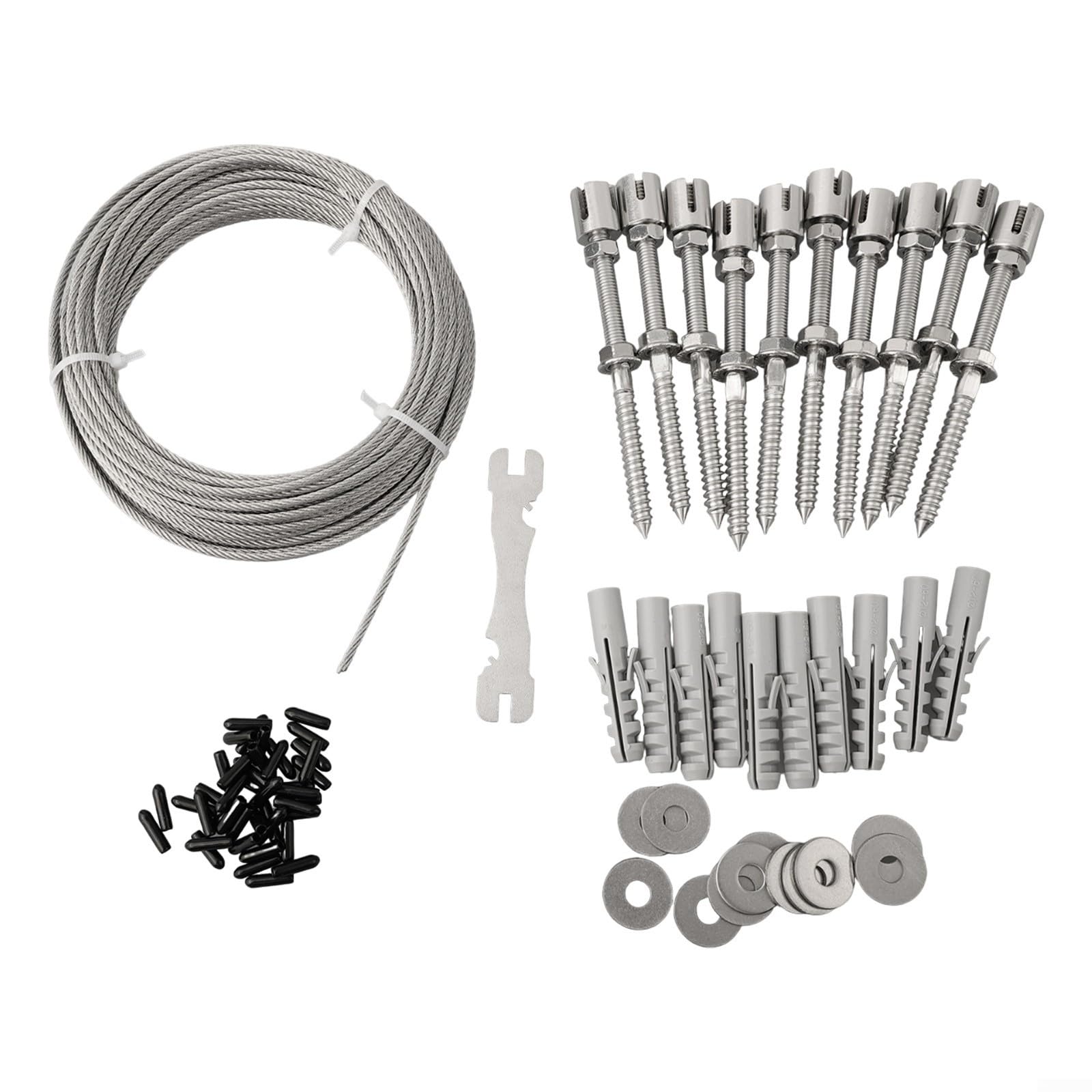 Kit de enrejado de alambre de acero inoxidable inoxidable para escalada en
