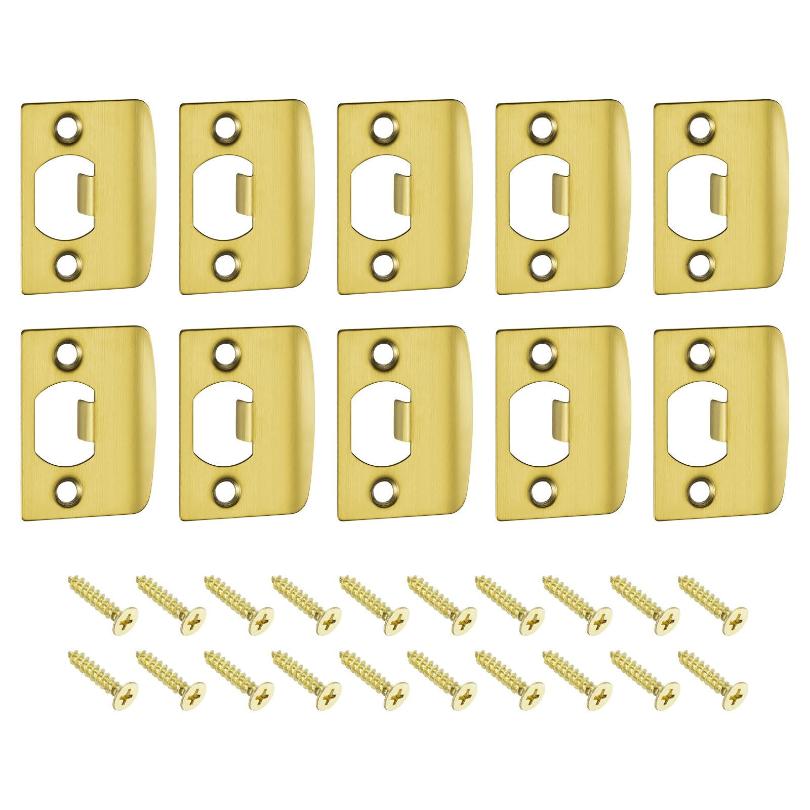 Gâche de porte pour rénovation menuiserie inox doré uxcell 10x