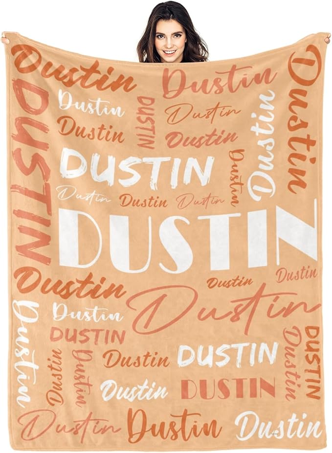 Personalized Blankets for Kids with Names Customized Blankets with Name for Adult Custom Blanket Gift for Birthday Christmas Valentines Day Gift