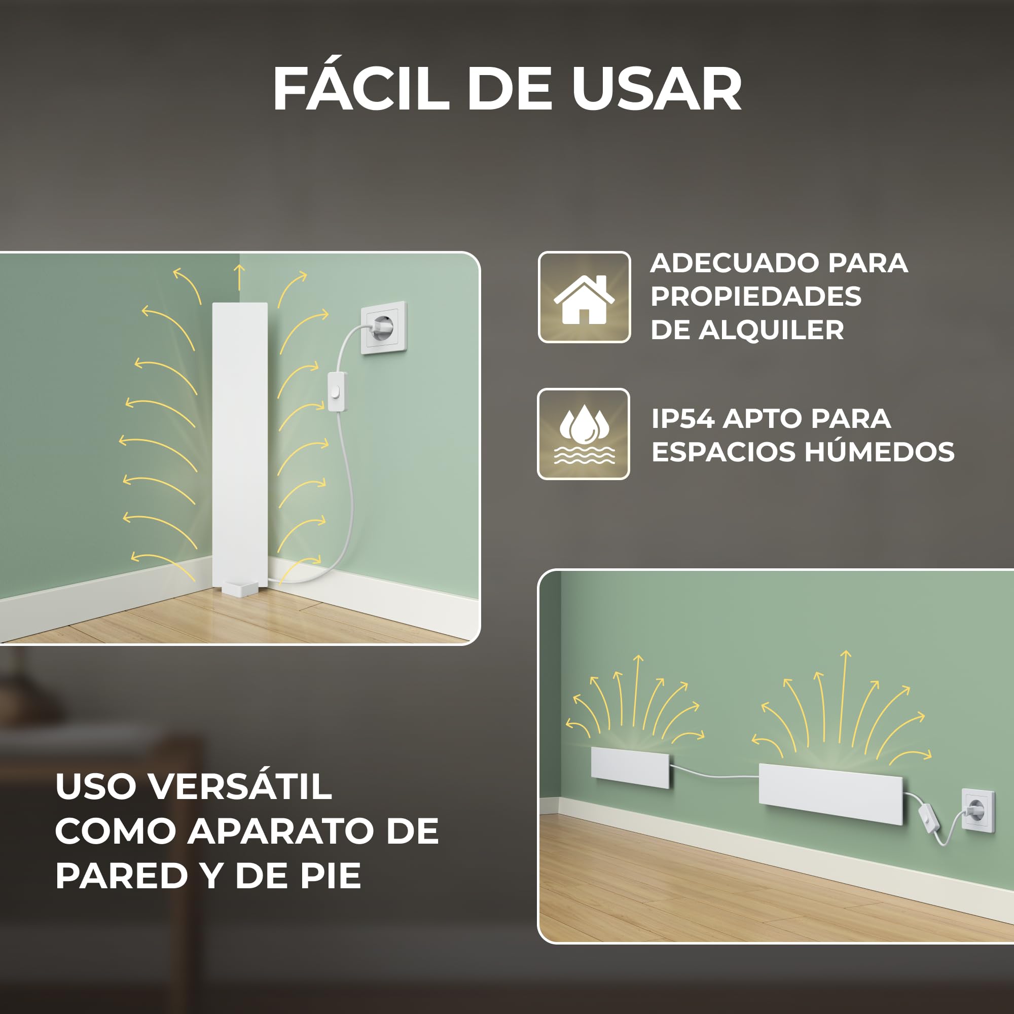 BR Bringer SchimmelSchreck - Desmoldeador para paredes y baños - El calentamiento infrarrojo del moho es la alternativa al spray y a la pintura antimoho - Sin moho y sin productos químicos