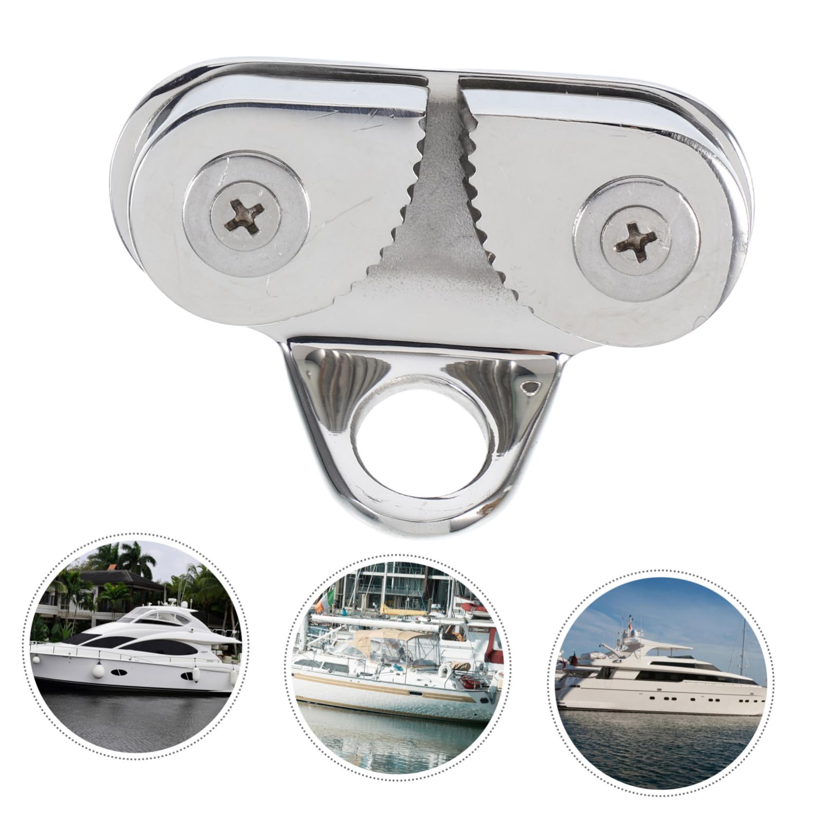 BESTonZON Morsetti in Metallo Inossidabile Resistente alla Corrosione con Rilascio Rapido, Fermo per Funi per Kayak e Accessori Nautici