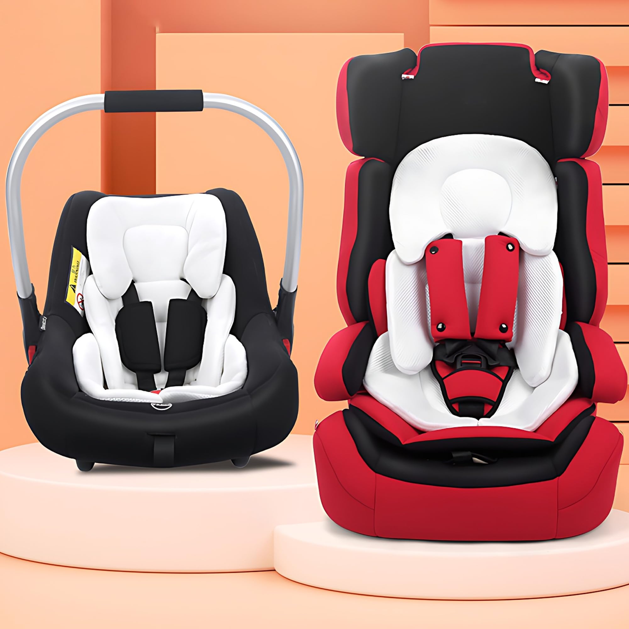 Pad Inserto Seggiolino Auto Per Bambini, Doppia Facciamorbido Cuscino Per Passeggino Per Ragazzi e Ragazze, Imbottitura Per Seggiolino Auto, Passeggino, Pieghevole Estensibile Seggiolone