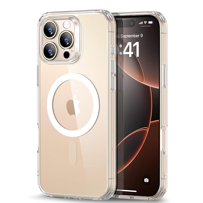 ESR For iPhone 16 Pro Max Case (4 In 1) Set, Translucent Matte Case With Screen Protector, Compatible With Magsafe, TPU, Military-Grade Case Protection, Classic Series,Clear