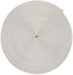 NUOBESTY 1 Rolo De Corda De Malha Esticada Corda Elástica Carretel De Costura Elásticos De Sapatos Elástico De Sapatos Elástico Liso Bobina Elástica Corda Elástica Orelha Bege Para Tecer