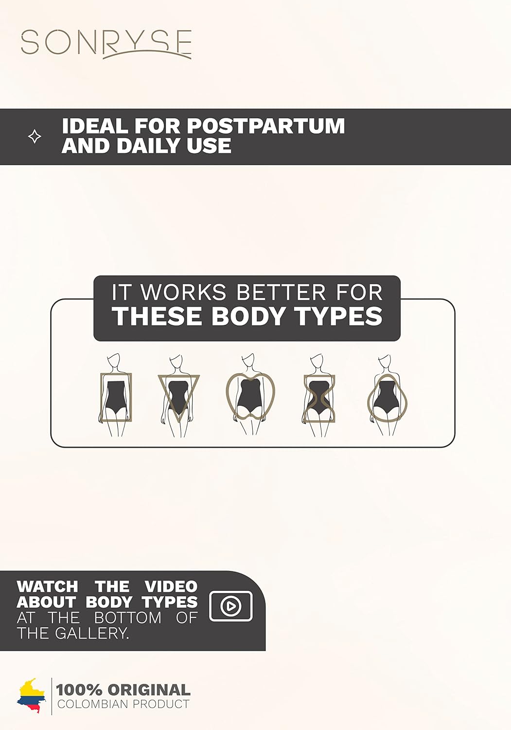 Sonryse High Waisted Shapewear Shorts Girdle Tummy Control for Women Fajas Colombianas - Image 5