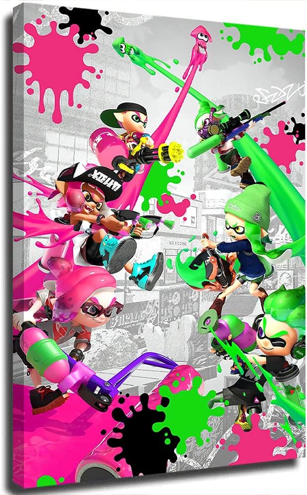 Mrfsy Unique Splatoon 2 Wallpaper Kitchen Wall Art Bedroom Canvas Prints For Home Decoration Ready To Hang 16 X 24 Inch Amazon De Home Kitchen Mrfsy Unique Splatoon 2 Wallpaper Kitchen Wall Art Bedroom Canvas Prints For Home Decoration Ready To Hang 16 X 24 Inch Amazon De Home Kitchen