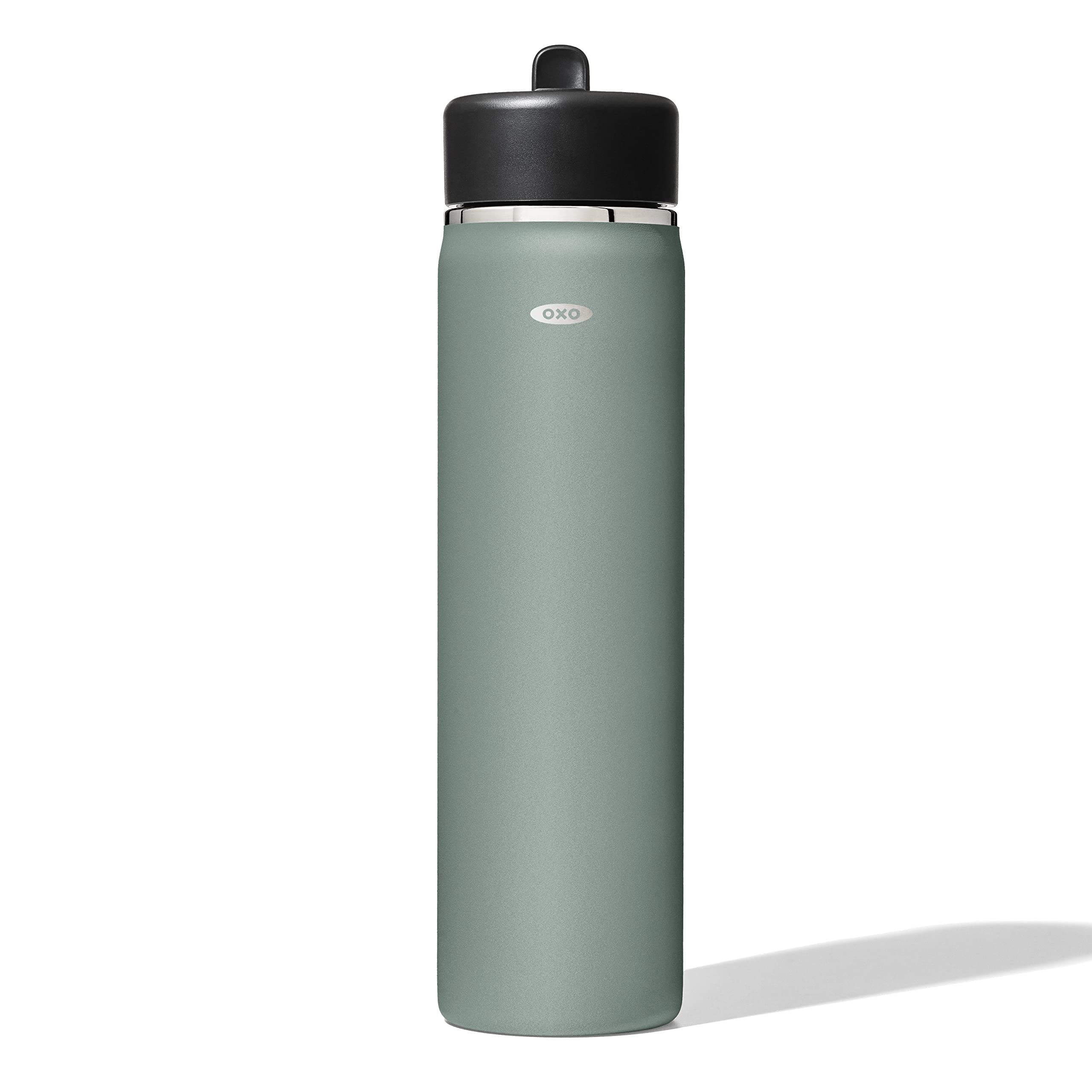 OXO 24oz Jade Wide Mouth Water Bottle with Straw Lid