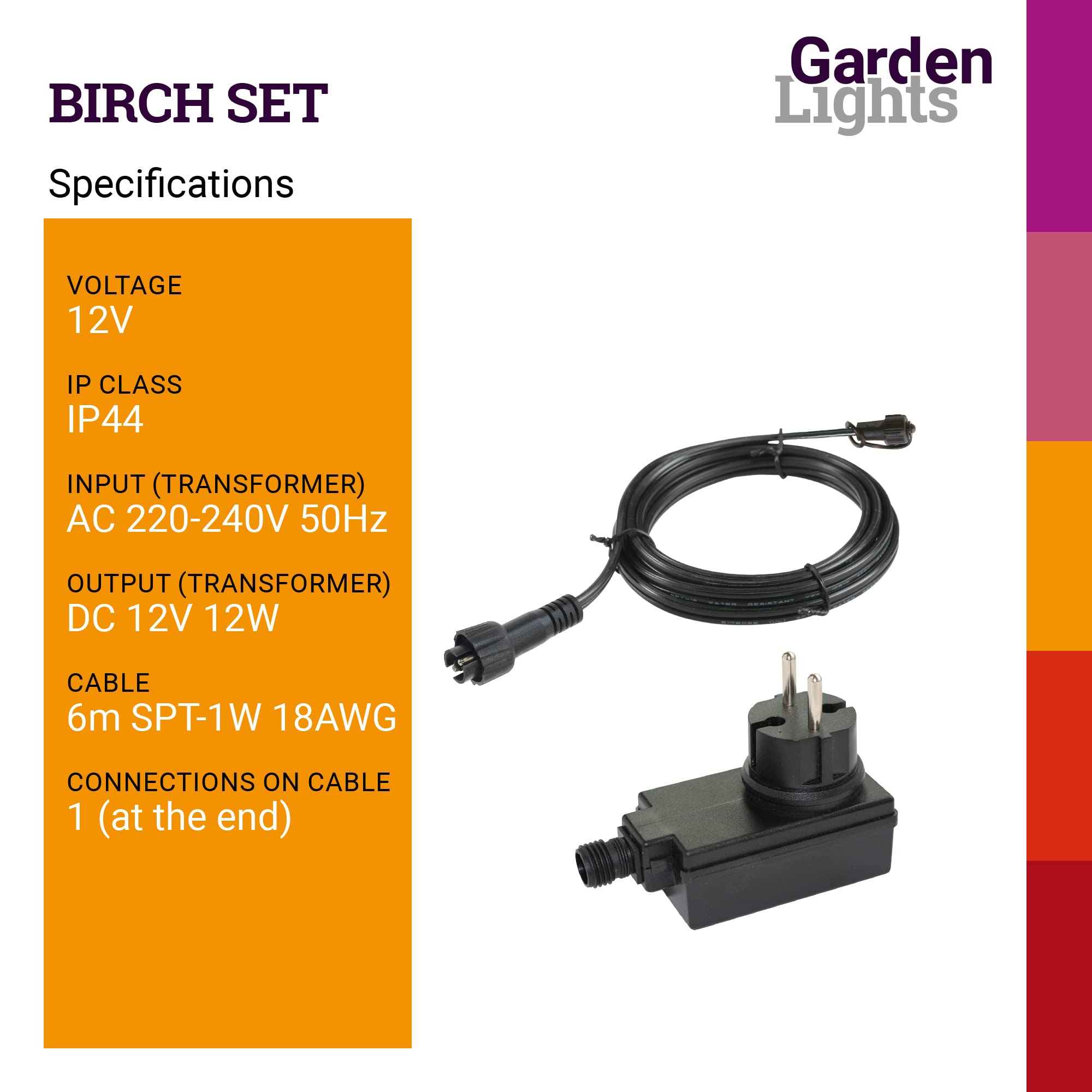 Garden Lights® Bodeneinbau Gartenleuchten Set Birch - 12v 0,5W LED - Edelstahl - IP67 Wasserdicht - geeignet für Einbau in Gärten, Wege oder Einfahrten