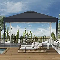Tenda-pavilhão dobrável de 3 x 6 metros, com estrutura em alumínio, modelo oco com montagem rápida, azul escuro