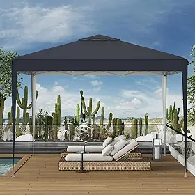 Tenda-pavilhão dobrável de 3 x 6 metros, com estrutura em alumínio, modelo oco com montagem rápida, azul escuro