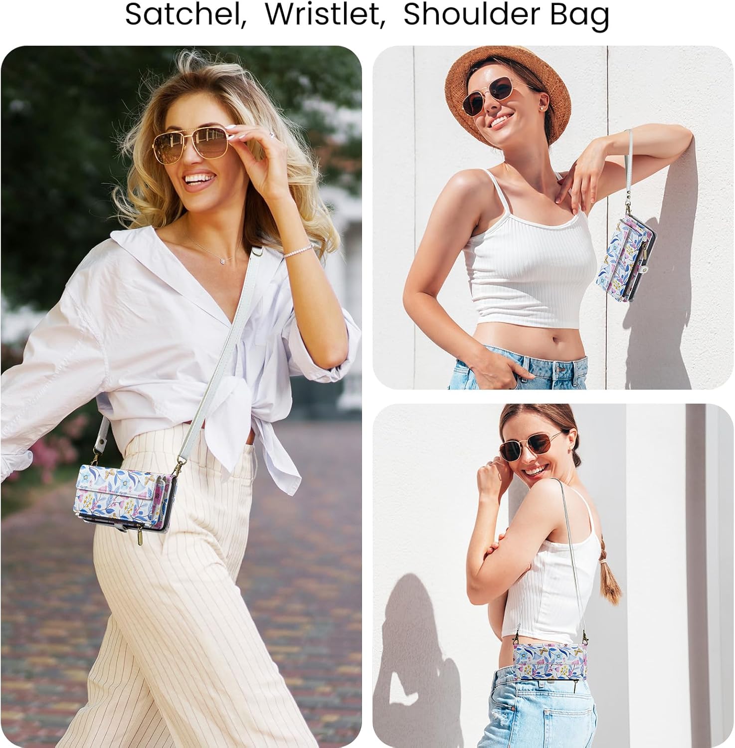 for iPhone 16 Pro Max Case Wallet with RFID Blocking Card Holder Colored Drawing PU Leather Magnetic Snap Flip Zipper Strap Wallet Phone Case Fit for iPhone 16 Pro Max,Colorful Flowers - Image 5