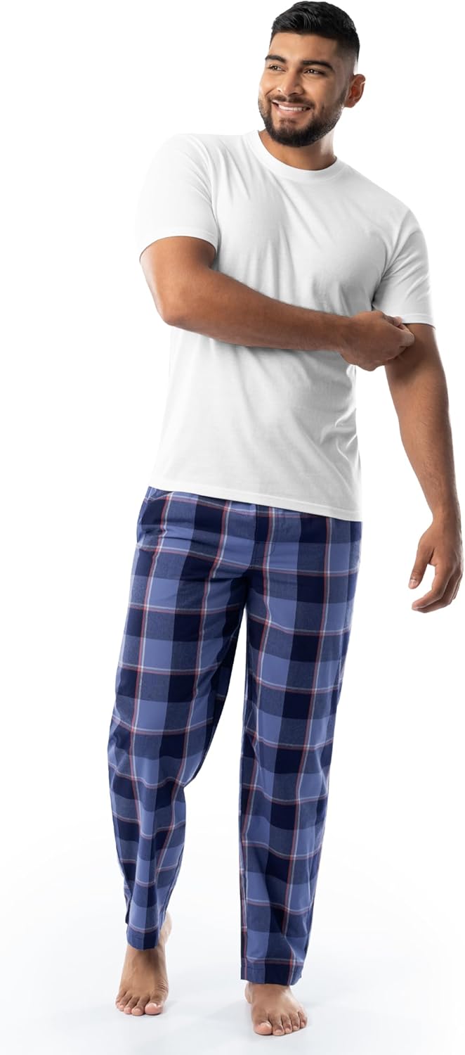 IZOD mens Short Sleeve Jersey Top and Printed Pants Pajama Sleep Set - Image 6