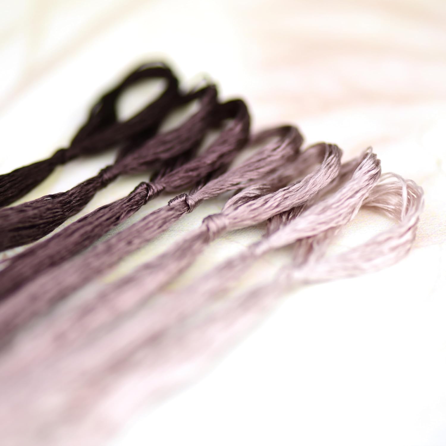 Natural 100% Silk Thread, Handmade Embroidery Thread Silk Floss 7 Colors 110m Each (23) image 5