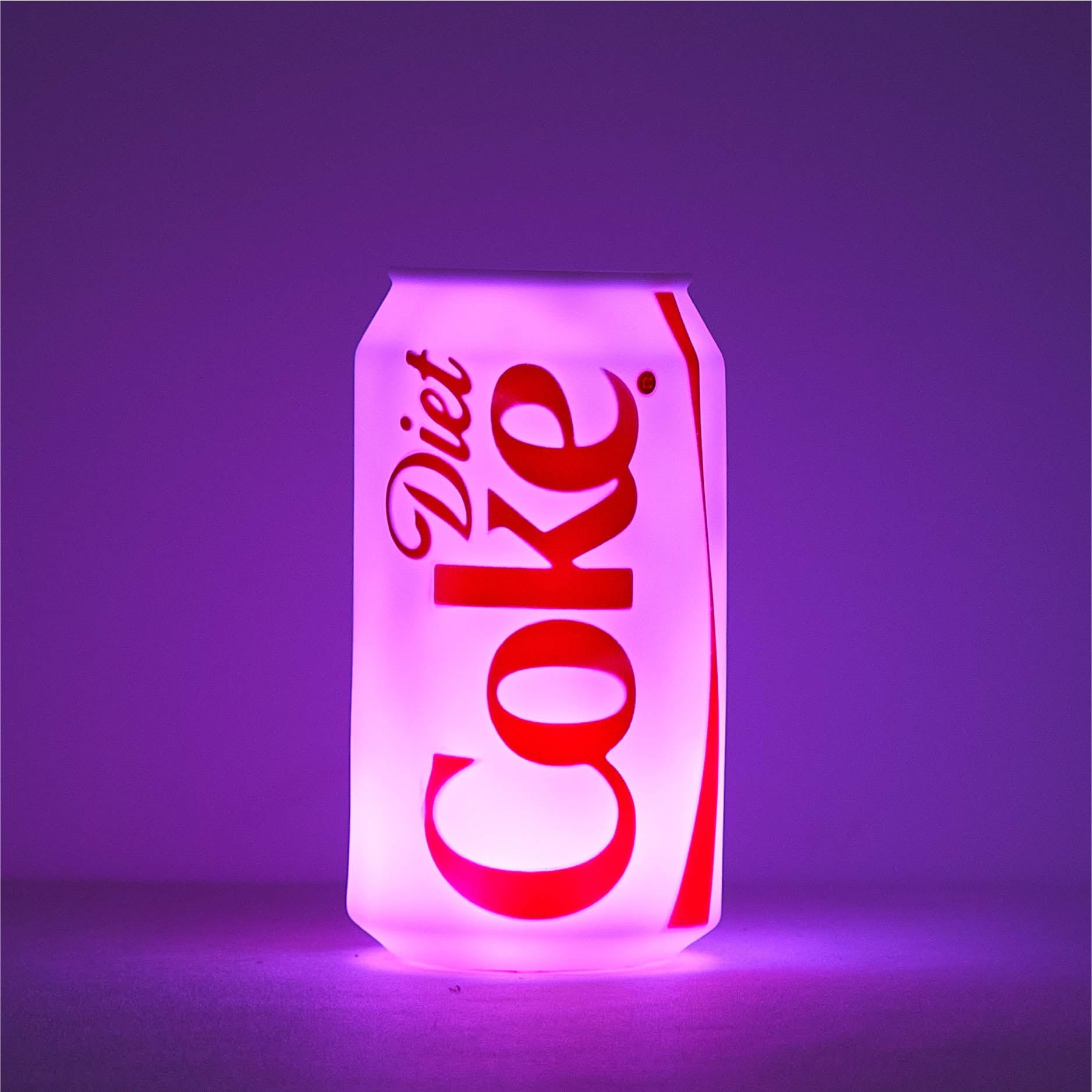 Diet Coke Squishy Night Light 5.7" LED Soft Mood Lamp for Decor, Kids Bedrooms, Collectors & Gift Giving