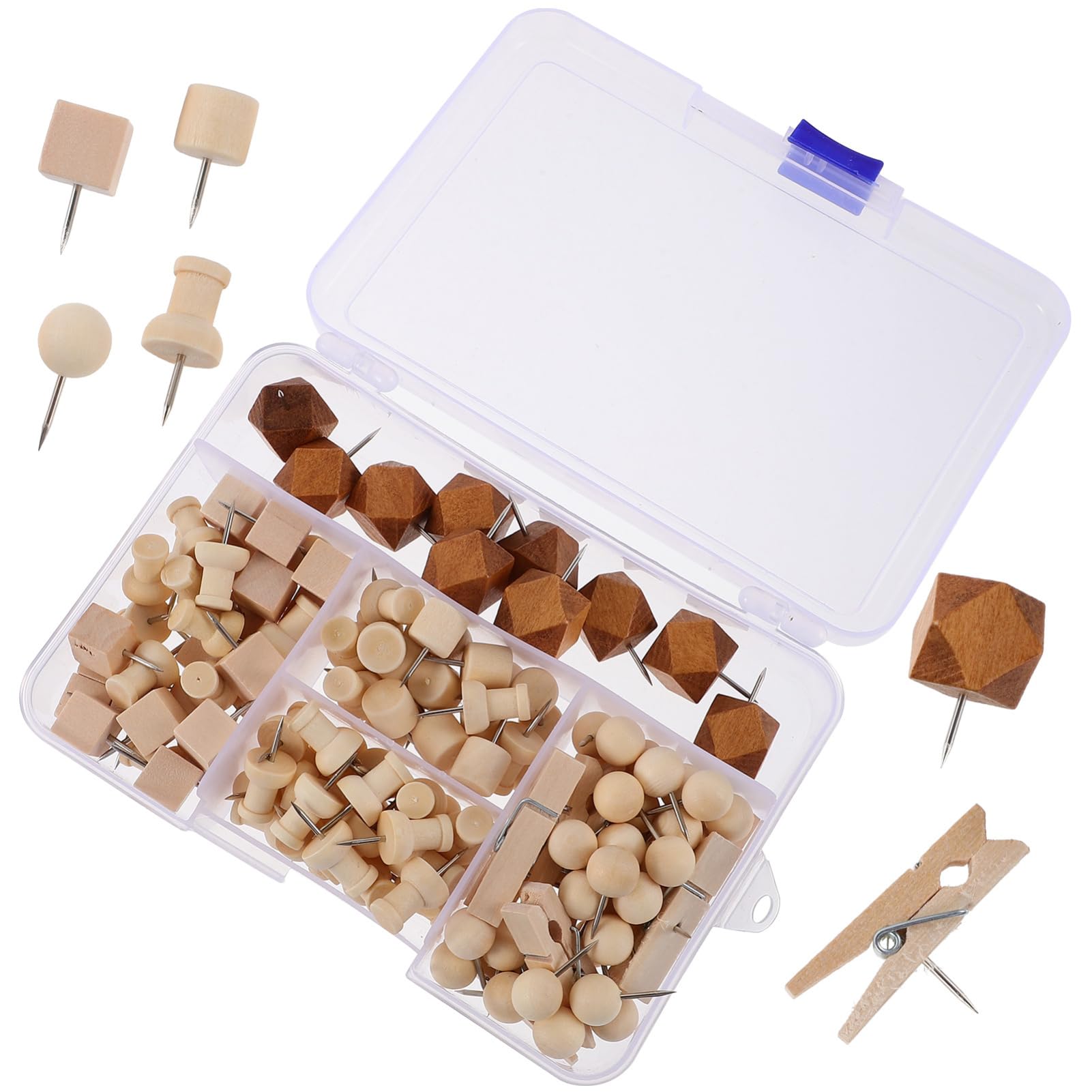 Gatuida 128pièces Épingles à Bulletin Styles Variés Accessoires pour Carte Photos Et Punaises Décoratives pour Affichage
