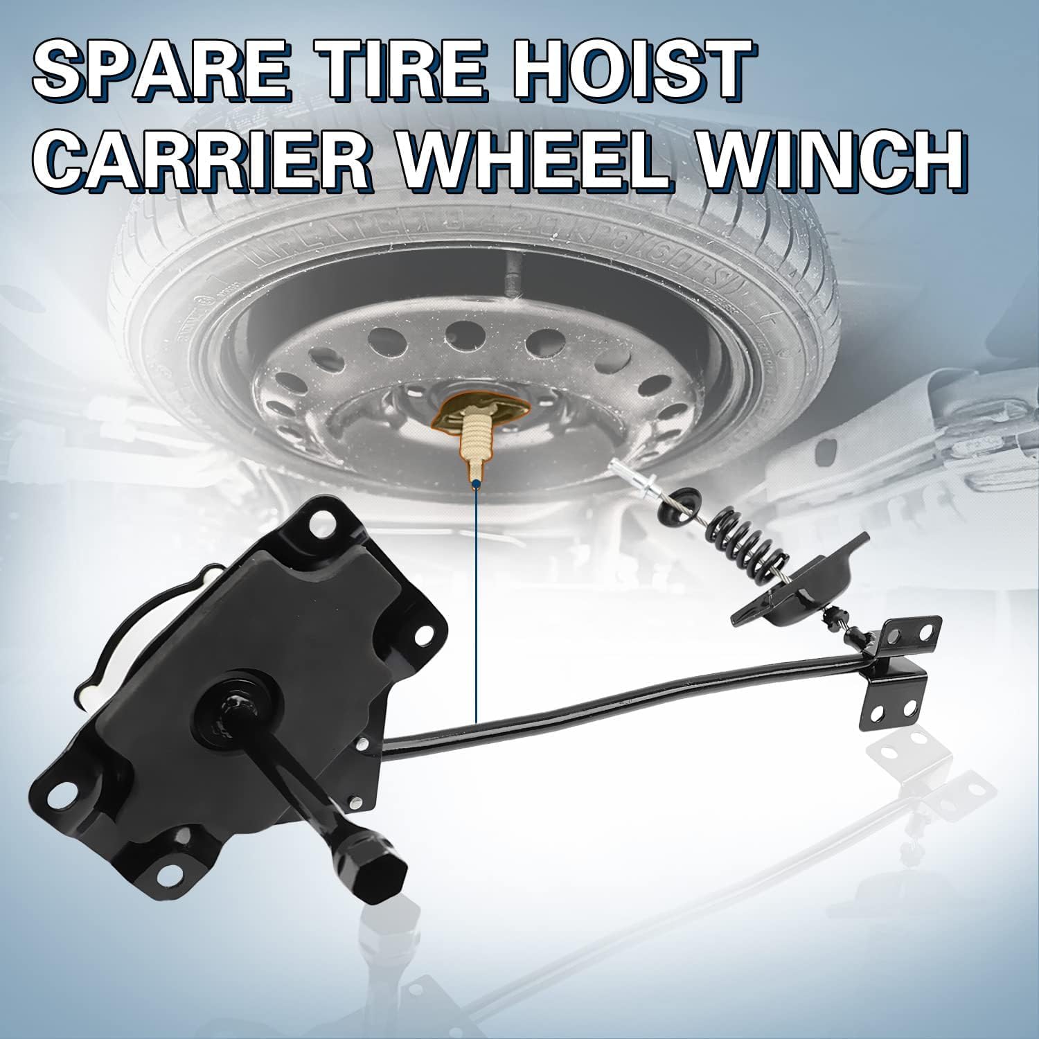 925-505 Spare Tire Hoist Winch Carrier Assembly Fit Hyundai Santa Fe All Engine 2006 2007 2008 628502B000