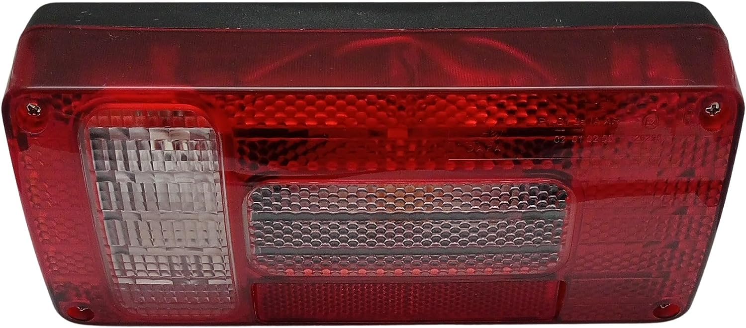 2 x Luz Trasera de Señalización de Freno para Remolque, Coche, Camión, Caravana, Camping, Rojo, Amarillo, Blanco, 12V, E4